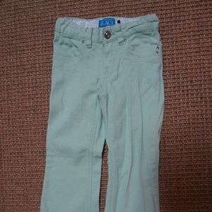 Girls Size 4 The Children's Place Green Jeans